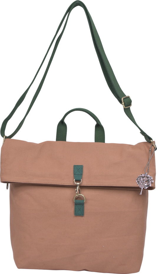 100% COTTON CANVAS SHOULDER BAG