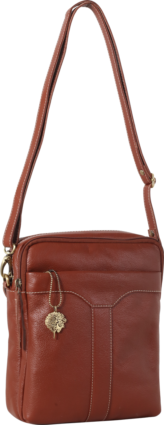 ECO LEATHER SHOULDER TRAVEL BAG